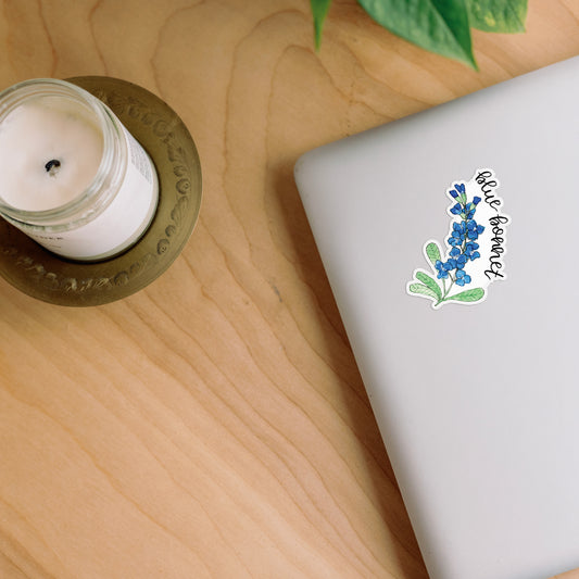 Blue Bonnet Floral Botanical Sticker
