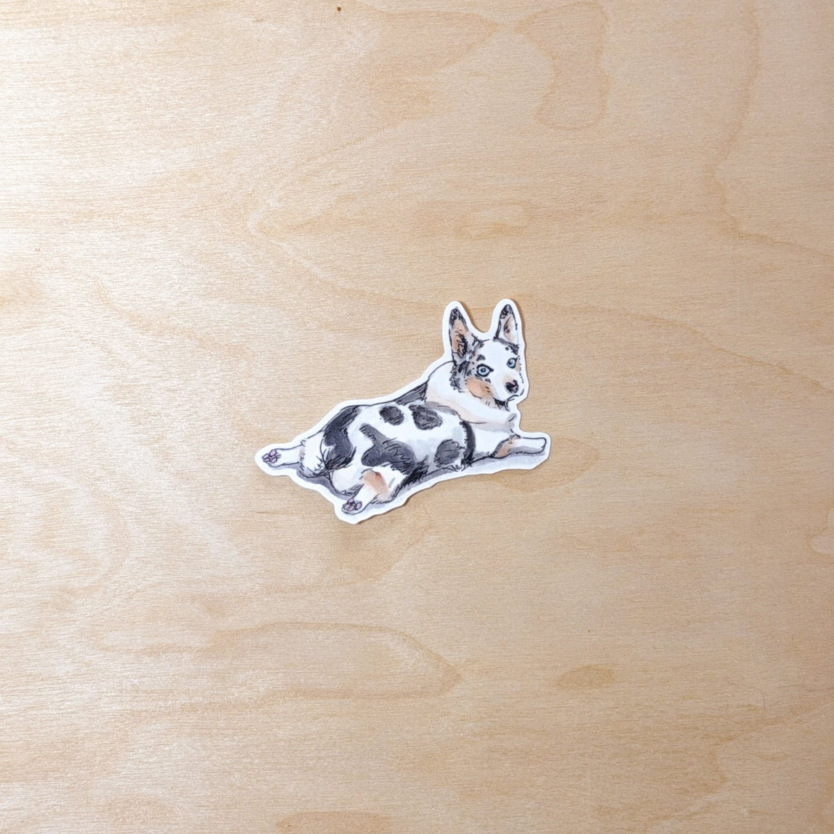 Corgi Dog Pet Hand-Illustrated Sticker