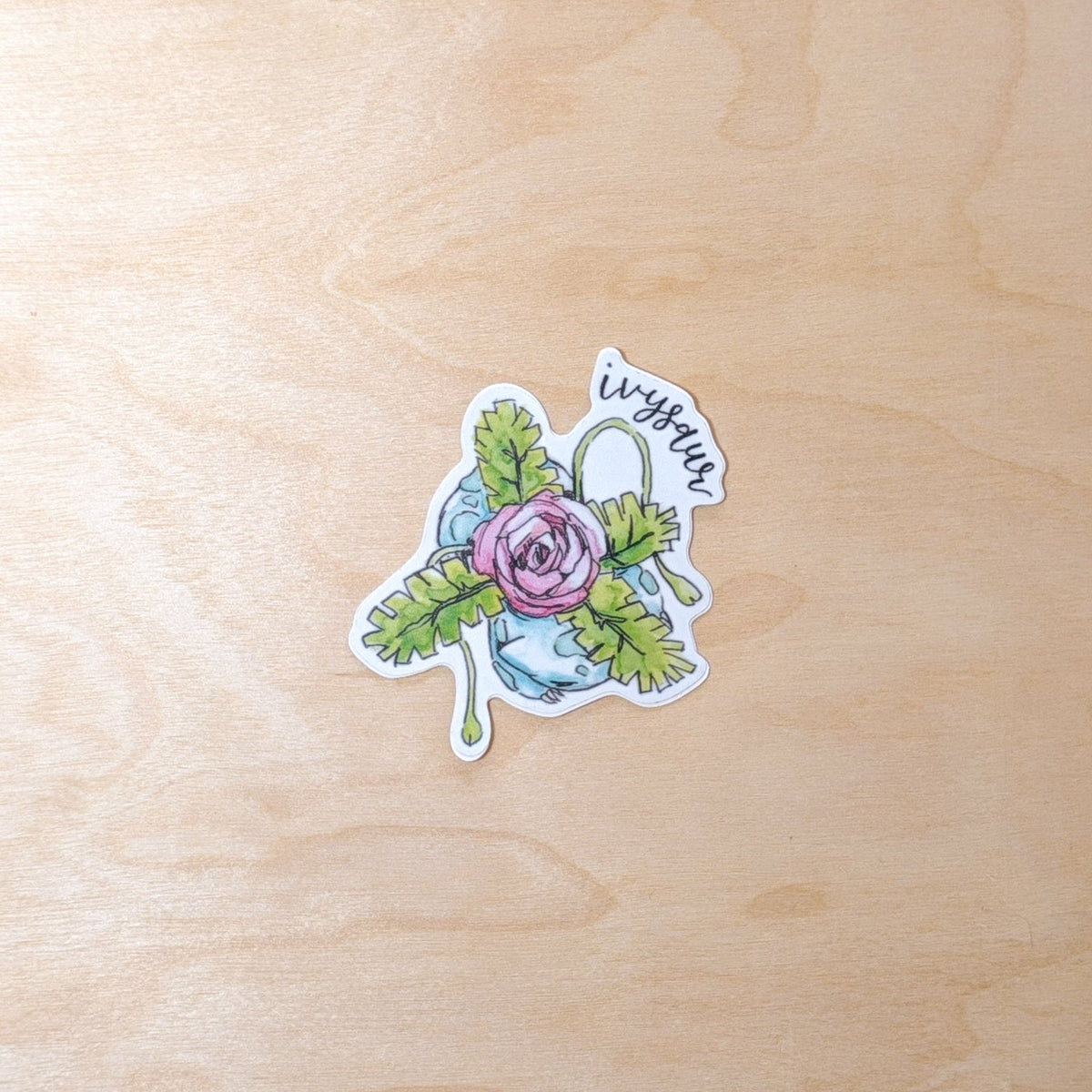 Ivysaur Botanical Hand-Illustrated Sticker