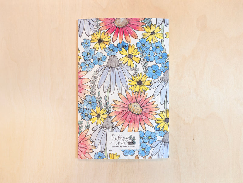 Prairie Floral Lined Soft-Touch Journal