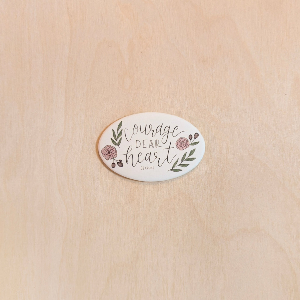 Courage Dear Heart Hand-Illustrated Magnet