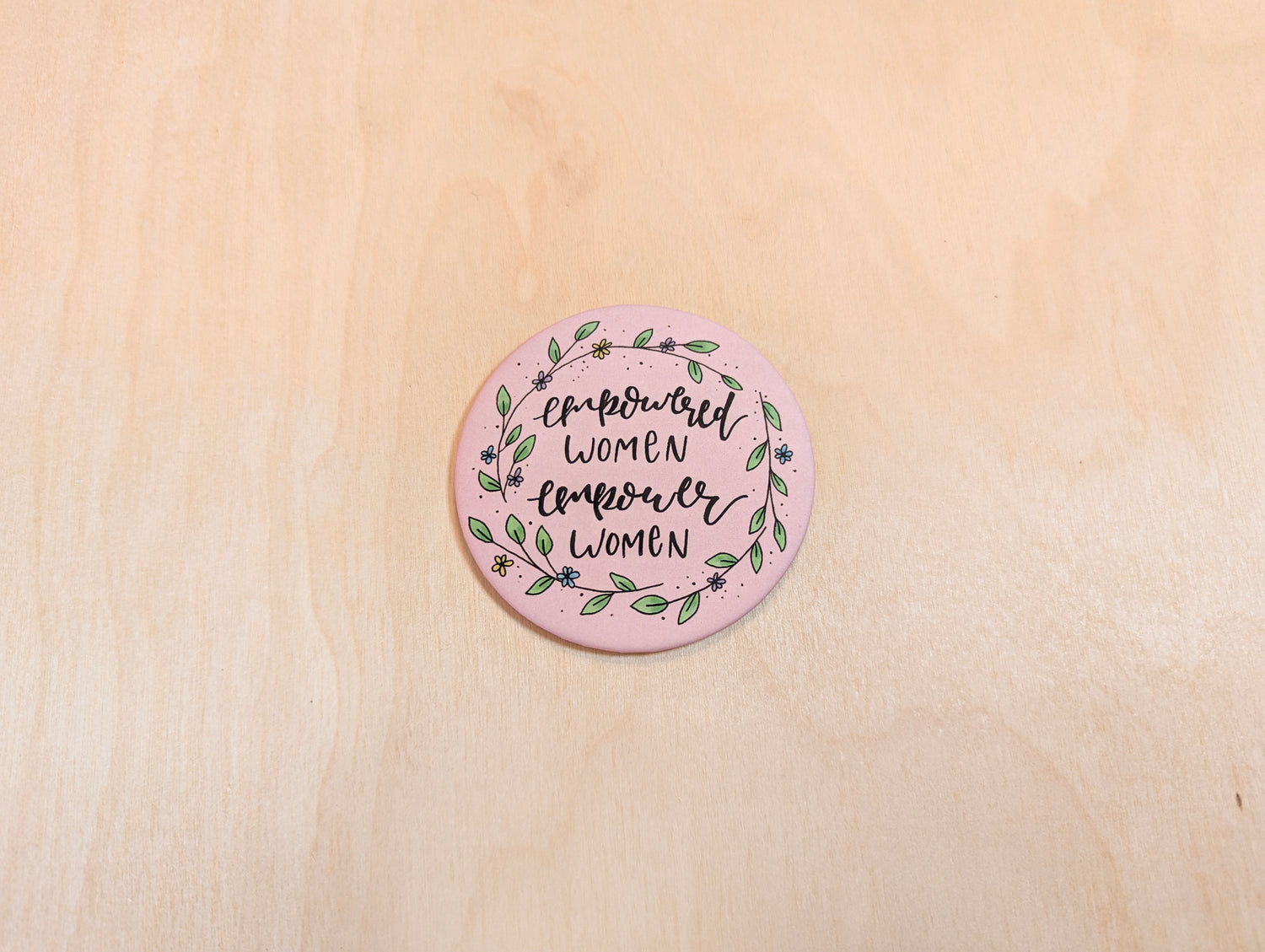 Empowered Women Feminist Hand-Illustrated Magnet
