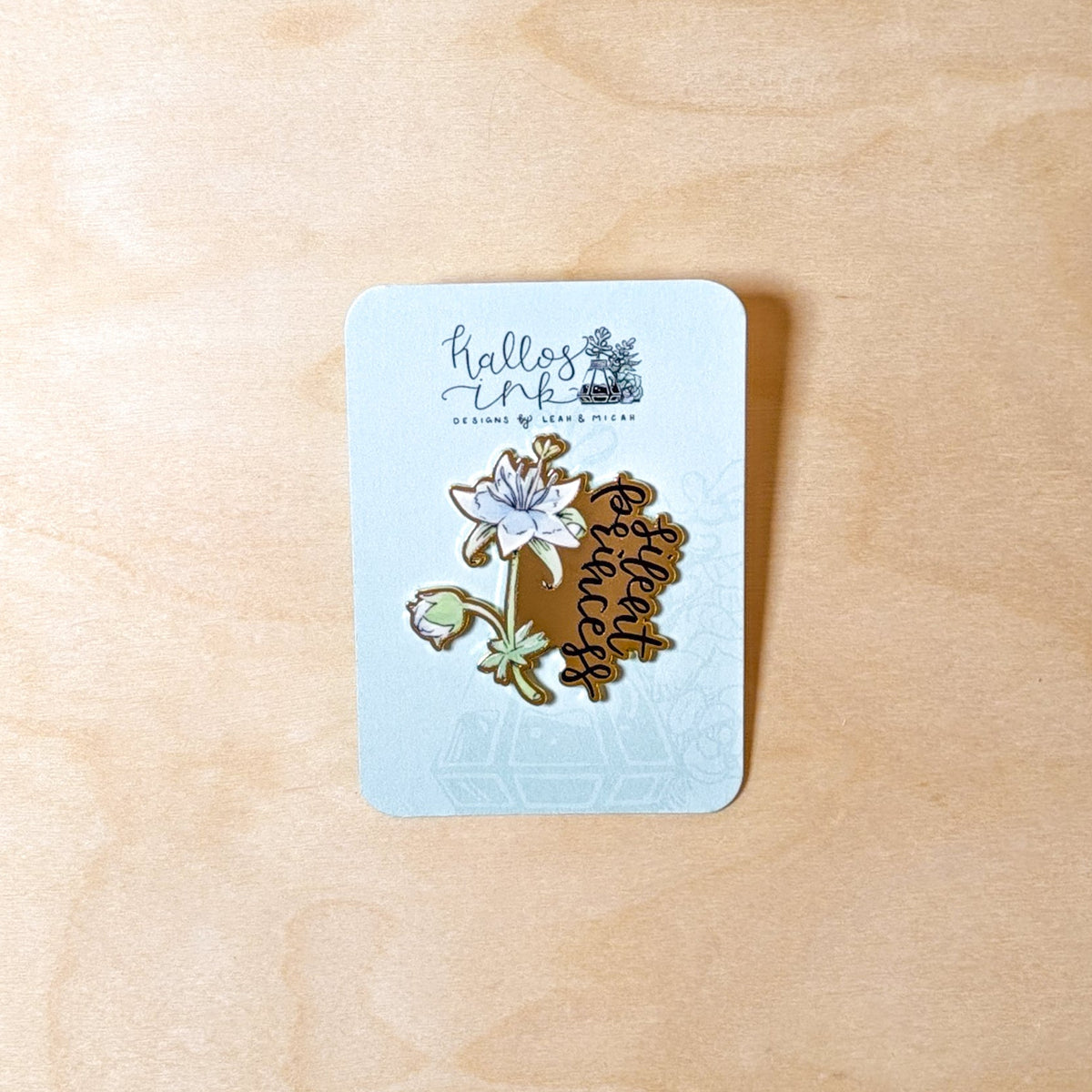 Silent Princess Zelda Botanical Enamel Pin