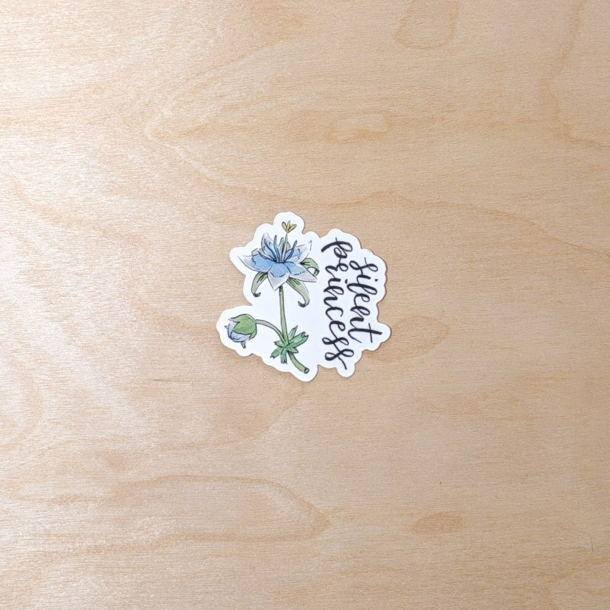 Silent Princess Botanical Hand-Illustrated Sticker