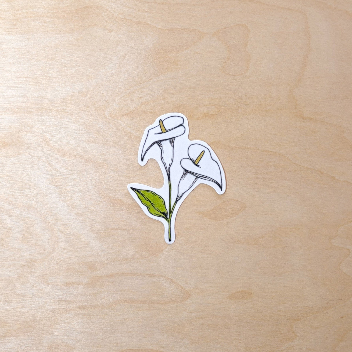 Calla Lily Floral Botanical Sticker