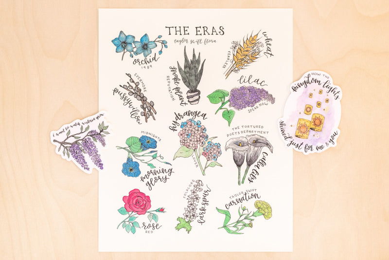 Taylor Swift Eras Art Print + Stickers