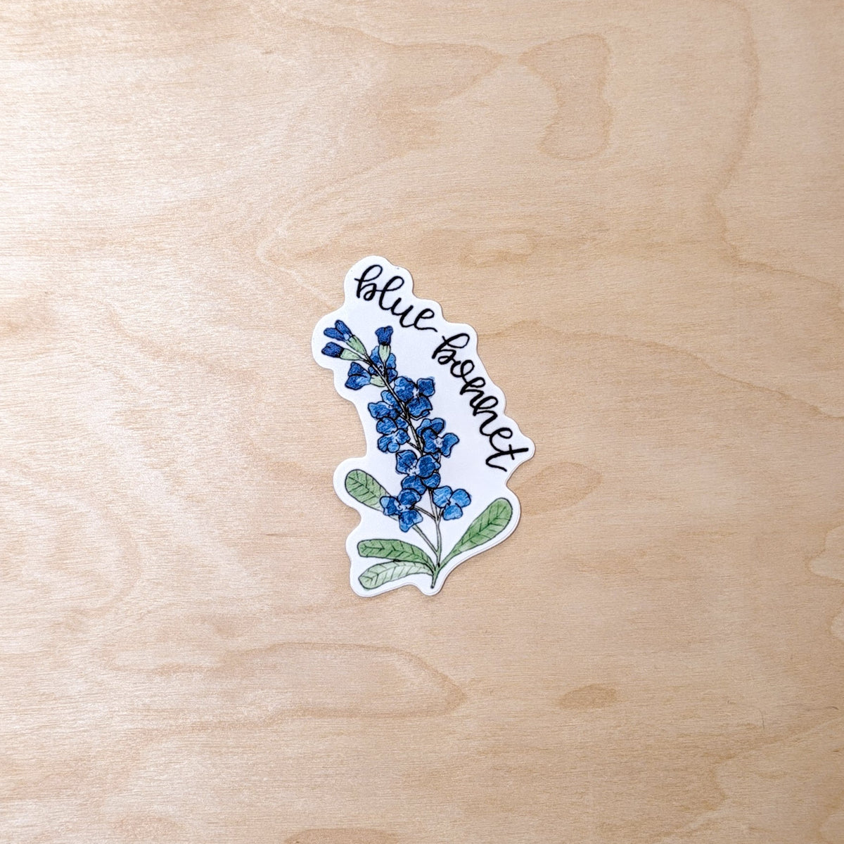 Blue Bonnet Floral Botanical Sticker