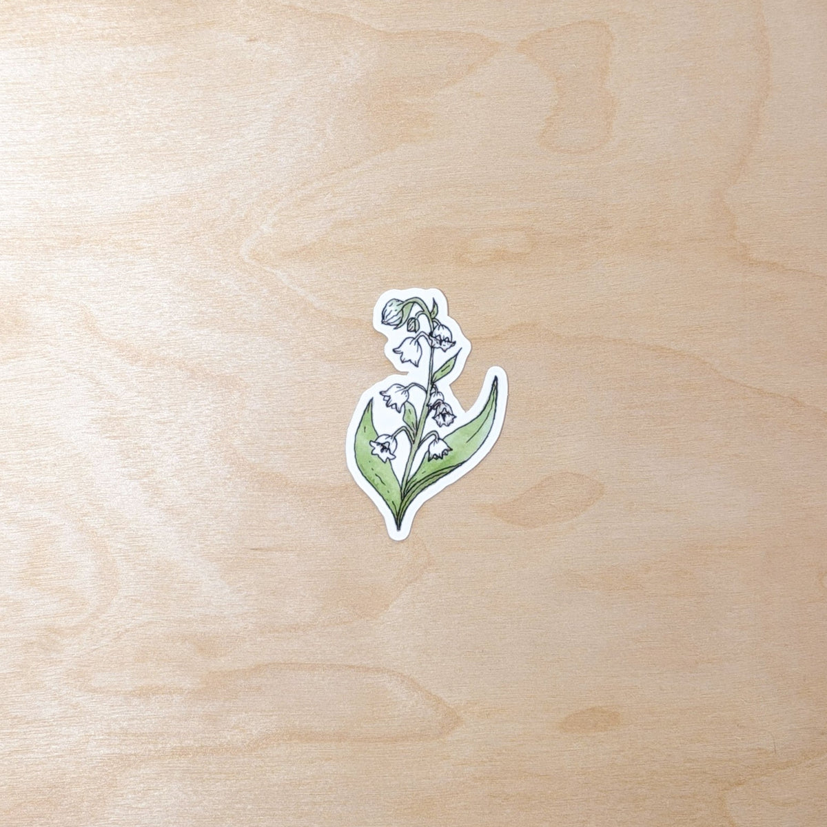 Lily of the Valley Floral Botanical Hand-Illustrated Sticker