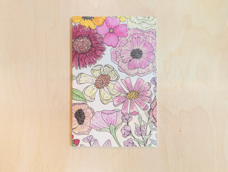 Folklore Floral Lined Soft-Touch Journal