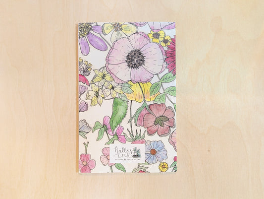 Folklore Floral Lined Soft-Touch Journal