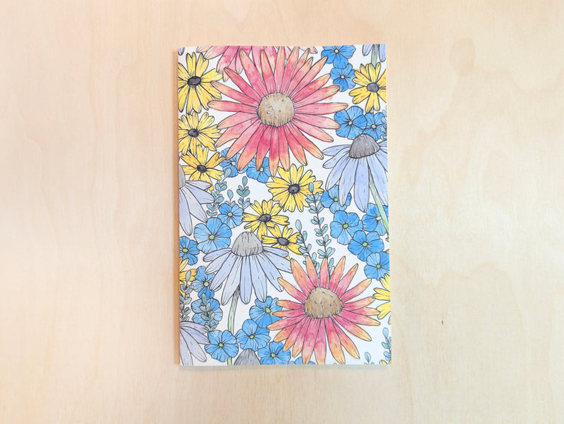 Prairie Floral Lined Soft-Touch Journal