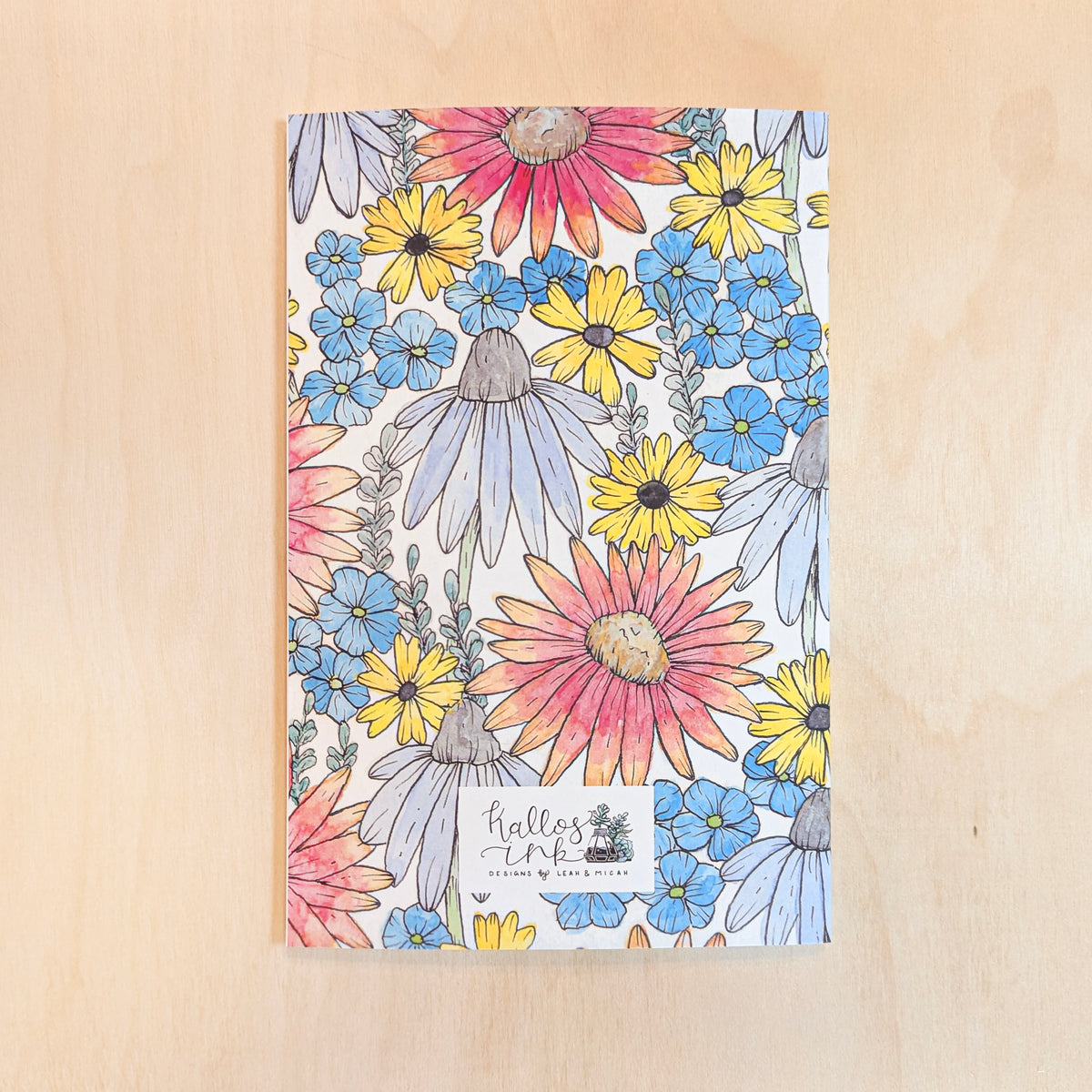 Prairie Floral Lined Soft-Touch Journal
