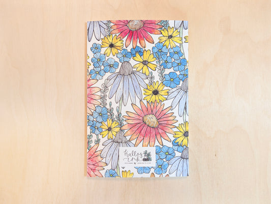 Prairie Floral Lined Soft-Touch Journal