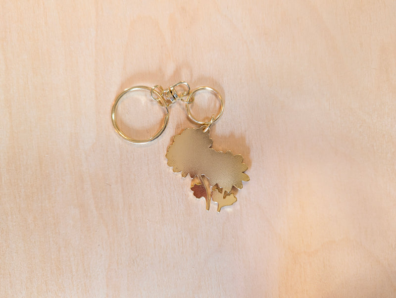 Daisy Metal Keychain