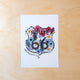 Route 66 Sign Oklahoma City Botanical Illustrated Postcard