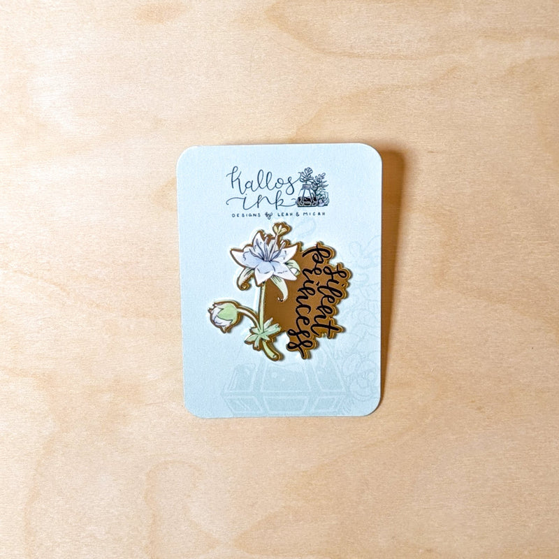 Silent Princess Zelda Botanical Enamel Pin