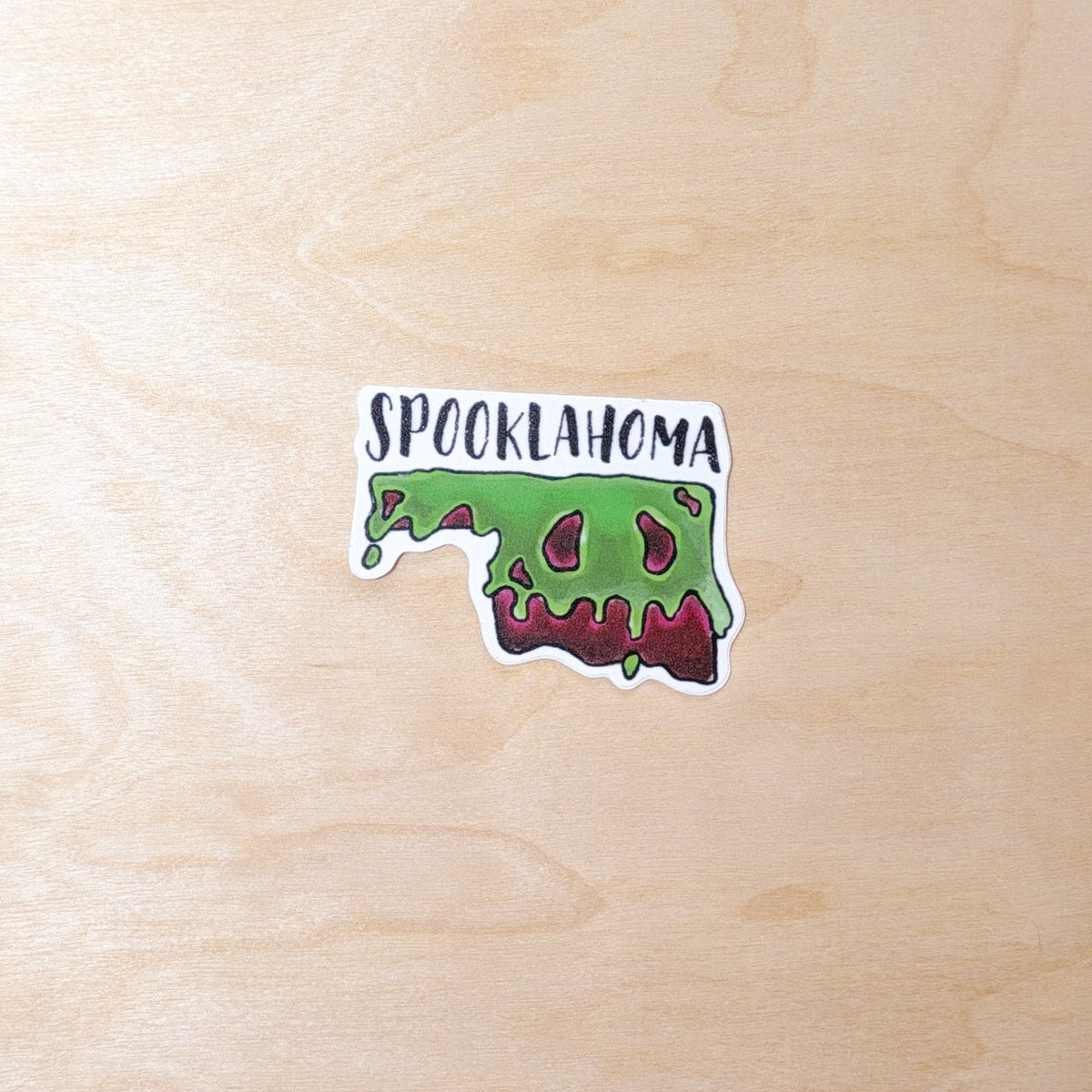 Spooklahoma Oklahoma Halloween Sticker