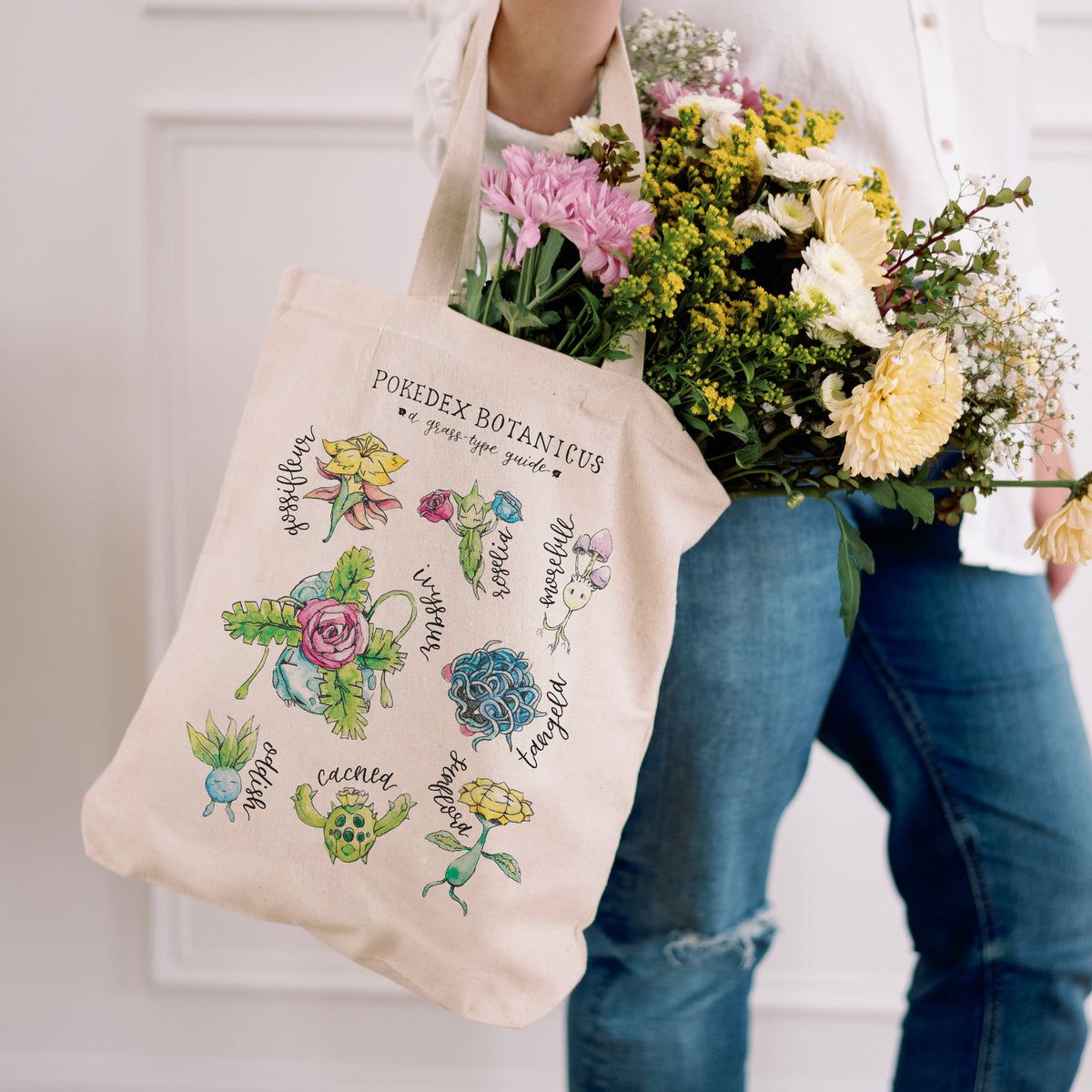 Pokemon Botanicus Grass-Type Tote Bag