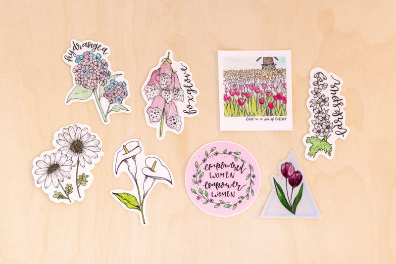 Pink & White Sticker Pack