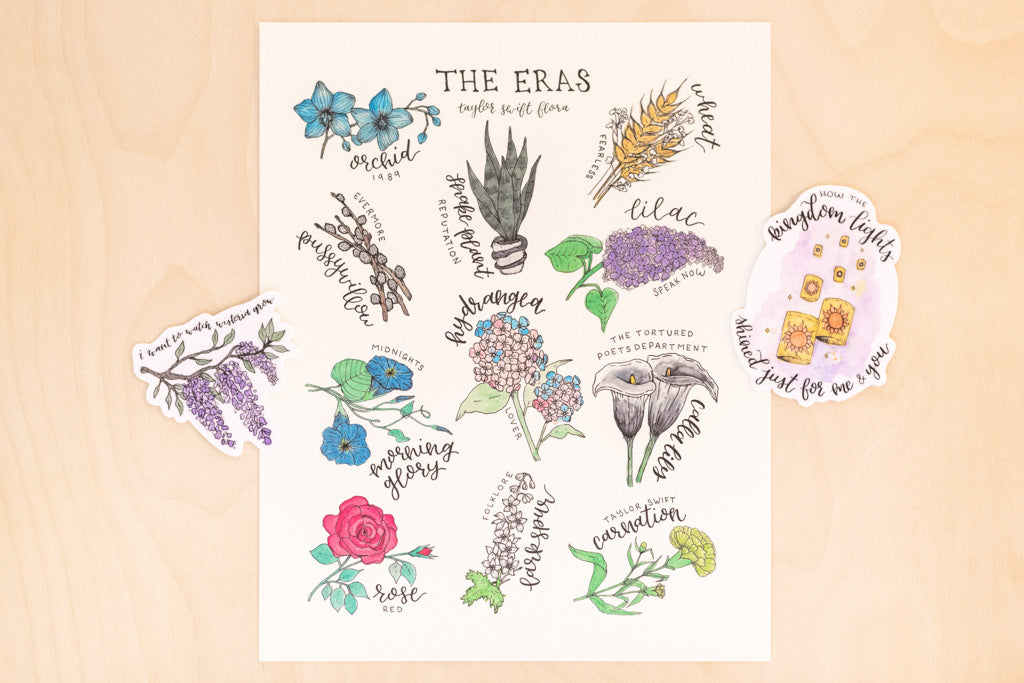 Taylor Swift Eras Art Print + Stickers
