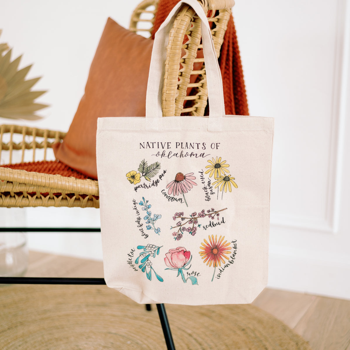 Native Plants of Oklahoma Tote Bag